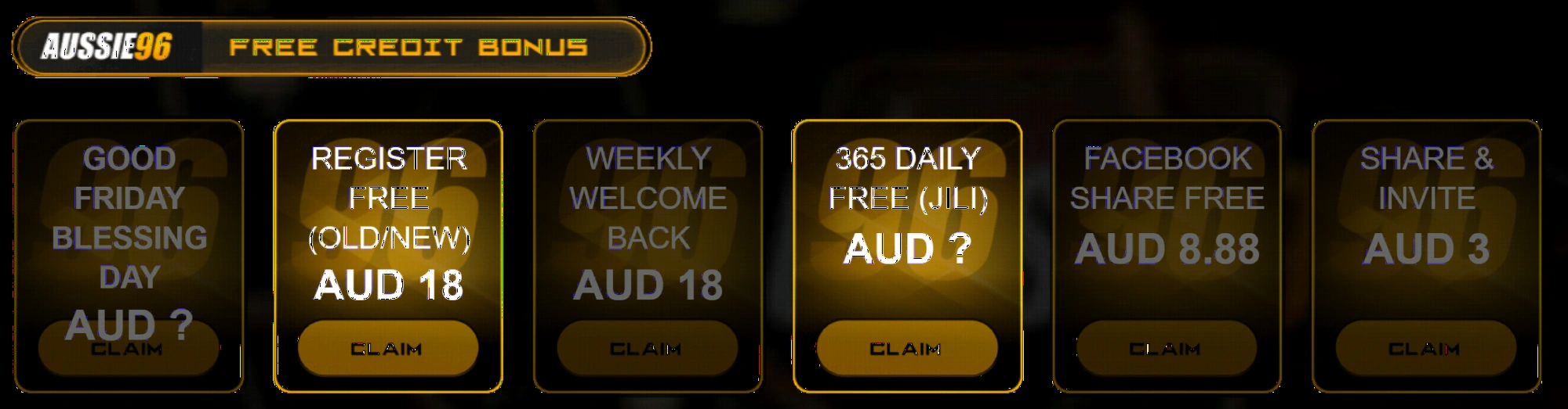 Aussie96 Casino bonuses and promotions overview